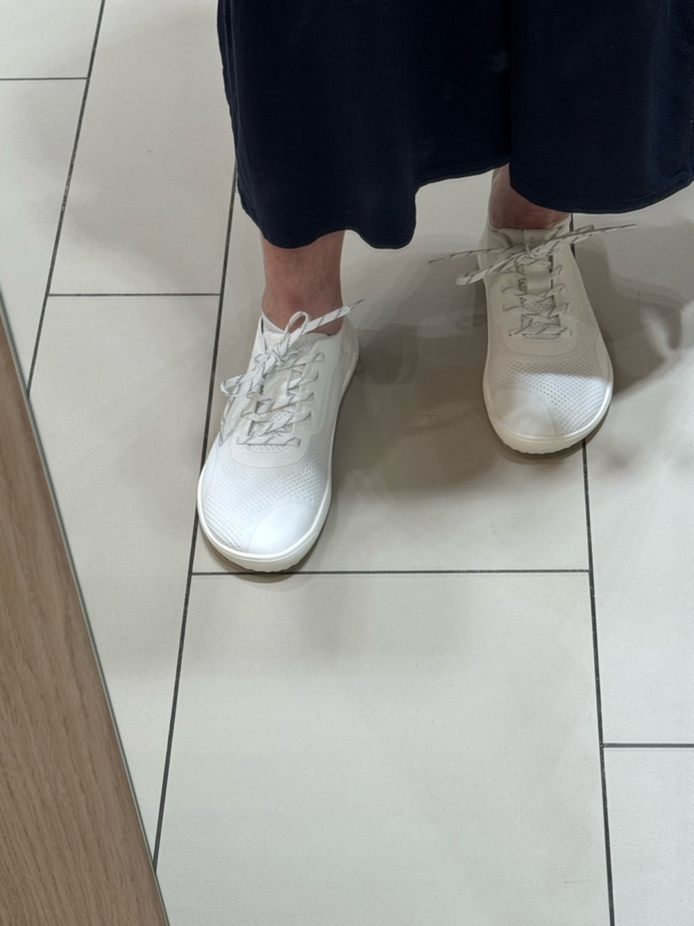 White Knit Casual Sneakers - Picture 6 of 6